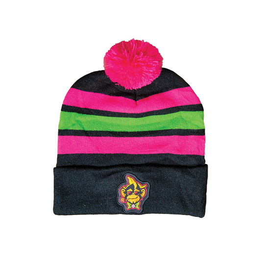 Party Animals Striped Beanie