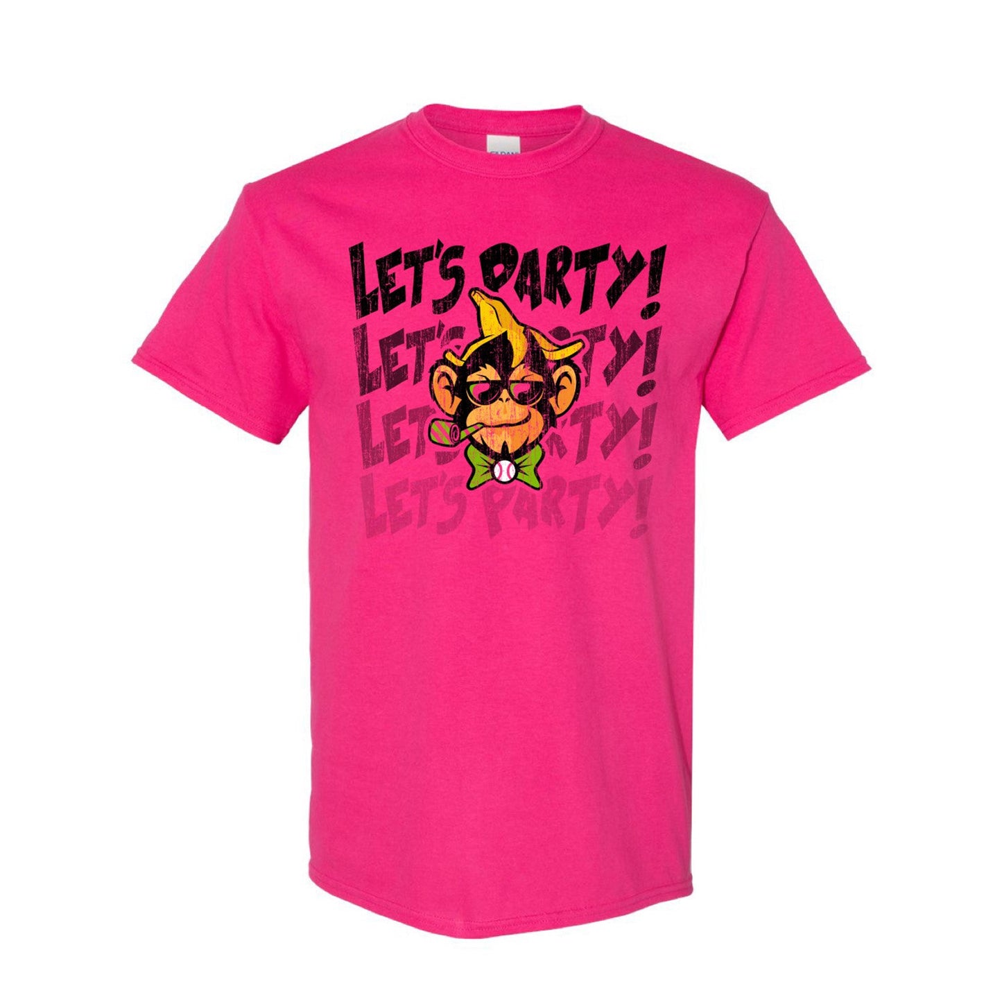 YOUTH Party Animals Short Sleeve Let's Party Tee - Pink