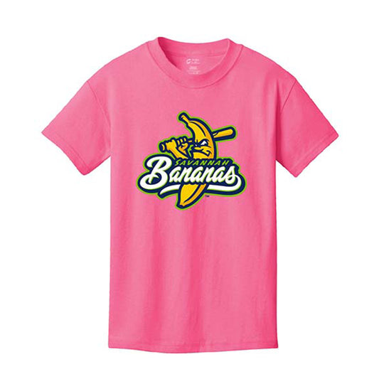 YOUTH Bananas Short Sleeve Primary Logo Tee - Pink