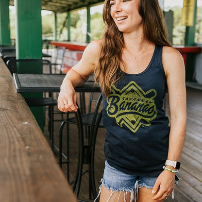 WOMEN'S Bananas Alternate Logo Tank - Navy